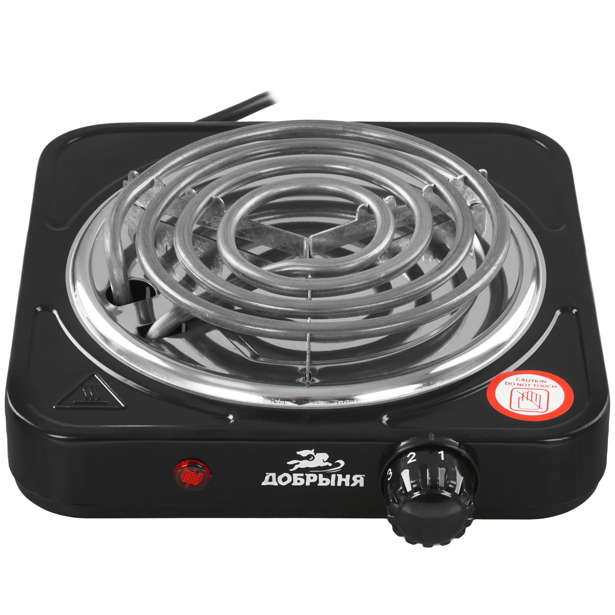 9213023 Плита компактная электрическая Добрыня DO-2211B черный STDN-0090712 - Вид №1