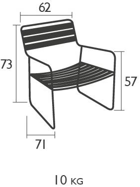 Fermob Садовое кресло из тика с подлокотниками Surprising 1244 - Вид №3