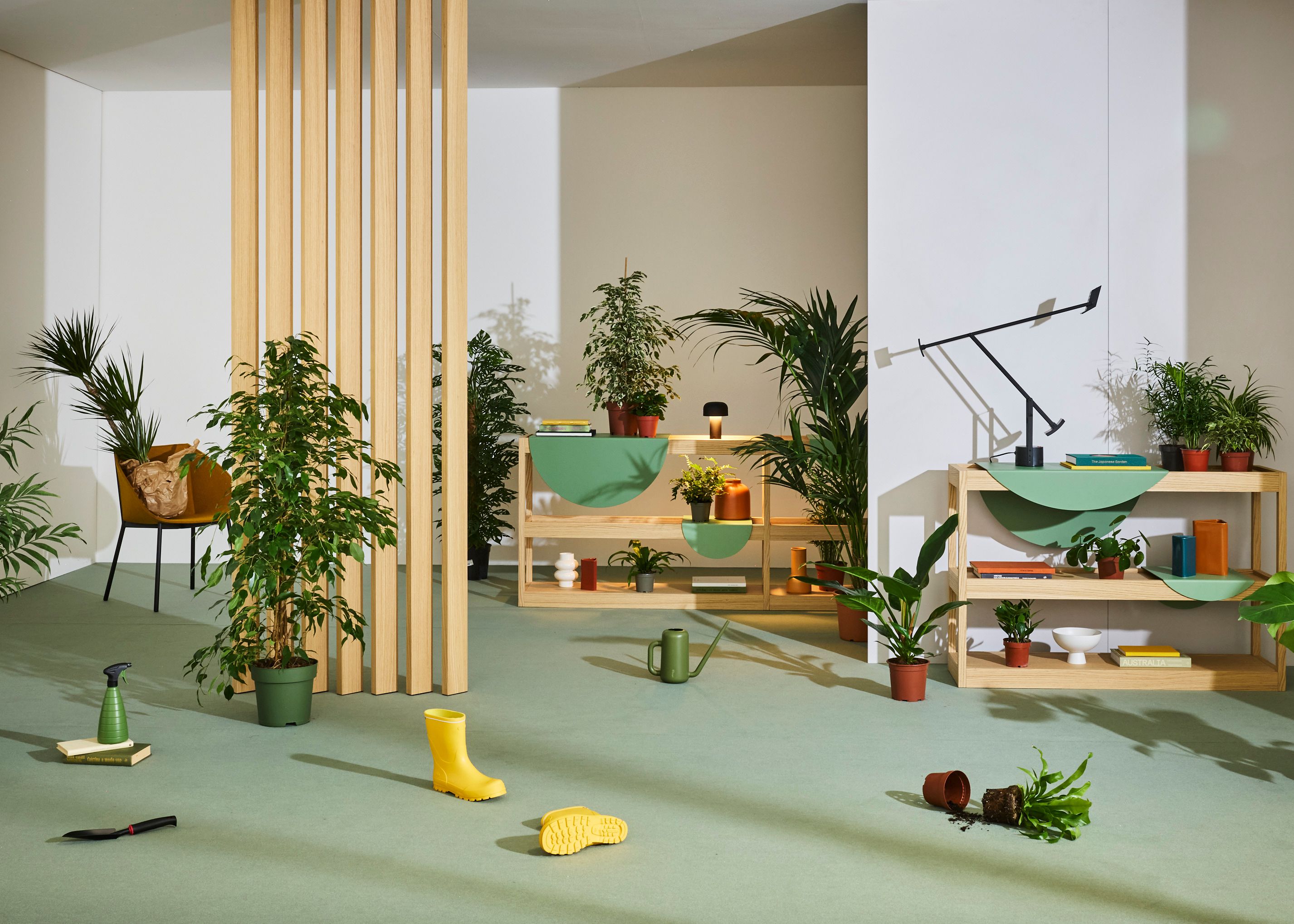 Секционный книжный шкаф из шпона XILIA BUBBLE ARCH-00128471 - Вид №7