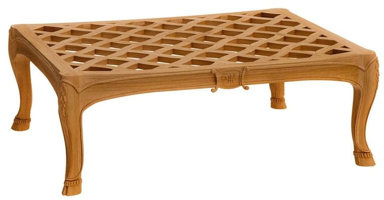 ASTELLO Садовый пуф из тика Fleur de lys sun-id-1465861 - Вид №1