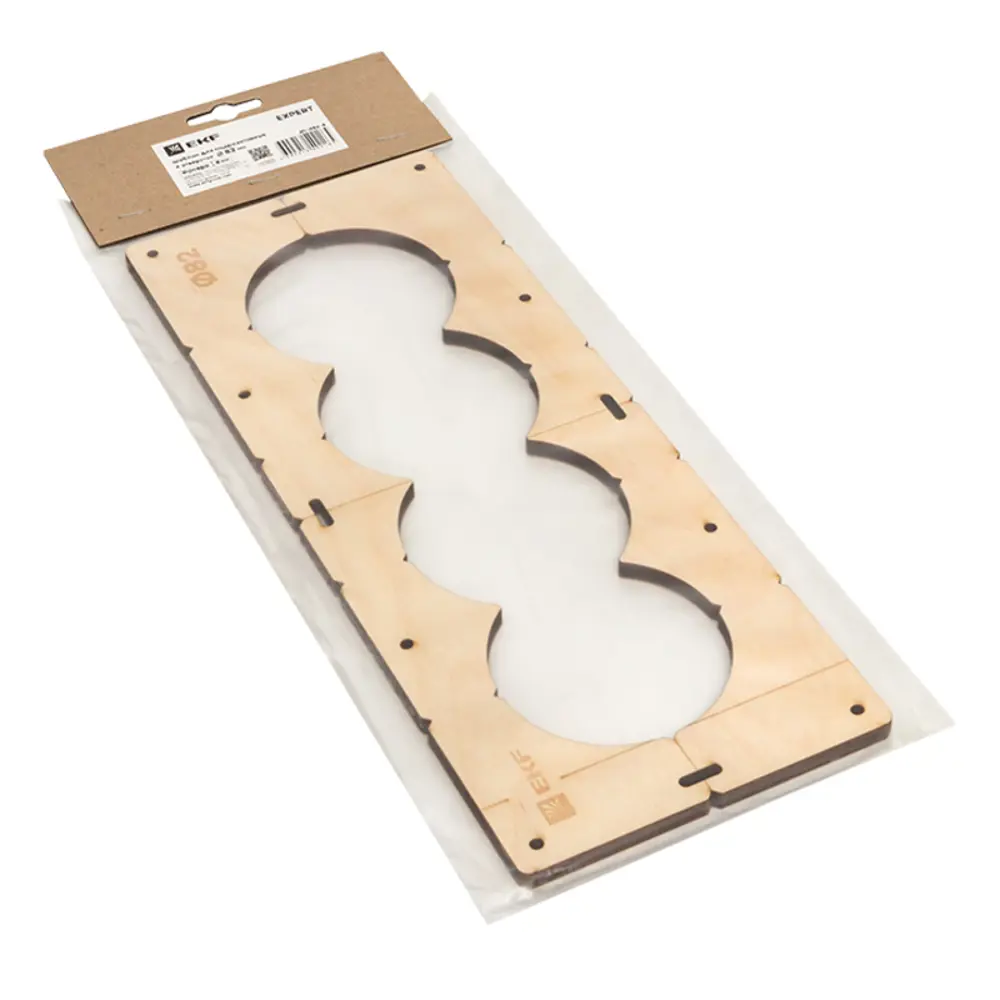 Шаблон для подрозетников EKF d 82 мм 5 постов STLM-2015059 - Вид №2