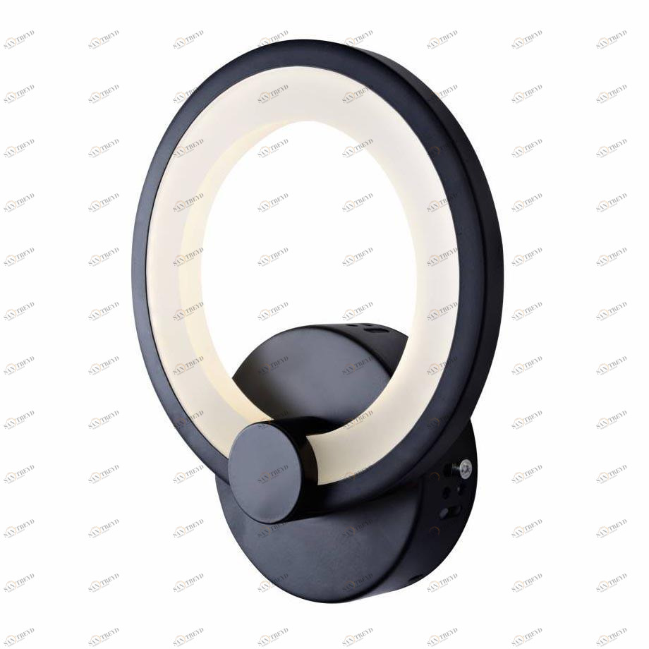 Бра светодиодное черное Ring A001/1 BK ILEDEX RING 00-3930848 Черный