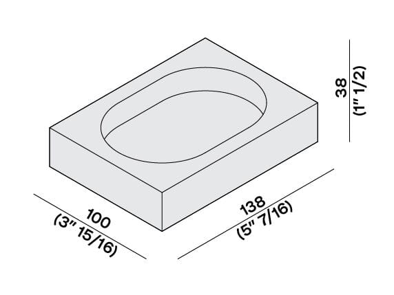 ARCH-00121238 Полка на борт ванны LUCE DI CARRARA элемент - Вид №4