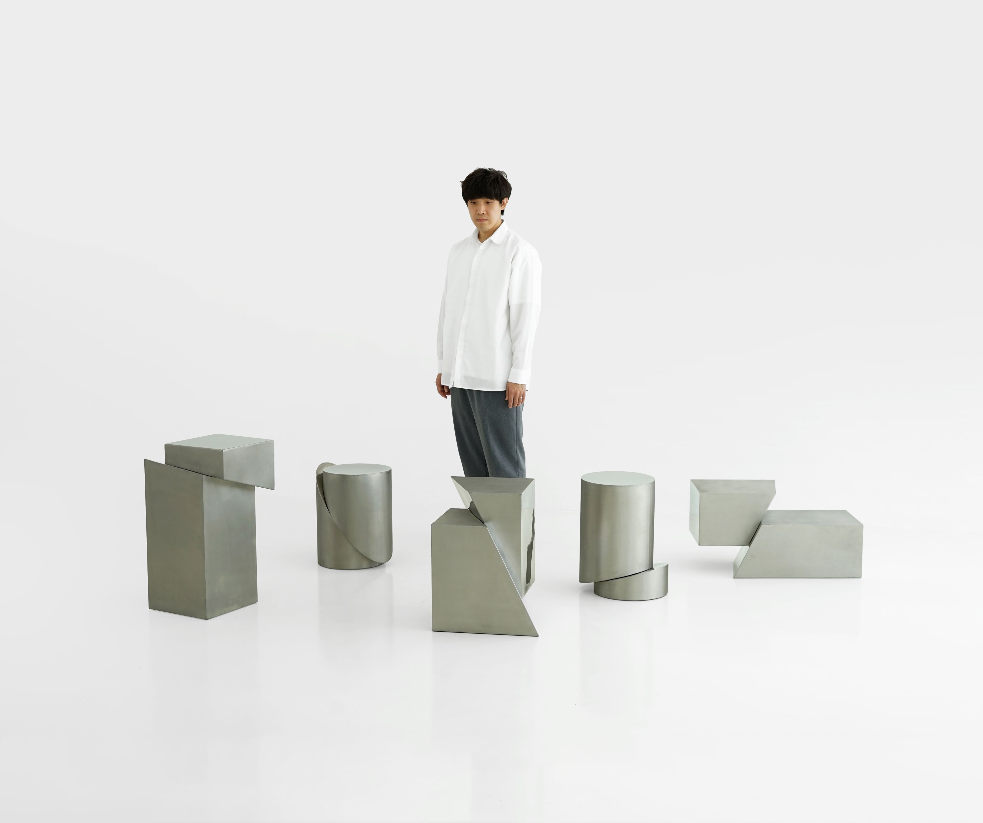 Низкий журнальный столик из нержавеющей стали Movimento Gallery SLICE ARCH-00120337 - Вид №5