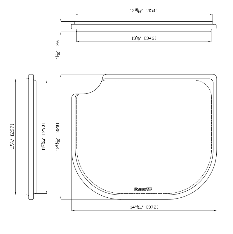 Foster Разделочная доска из дерева ироко 8659111  - Вид №1
