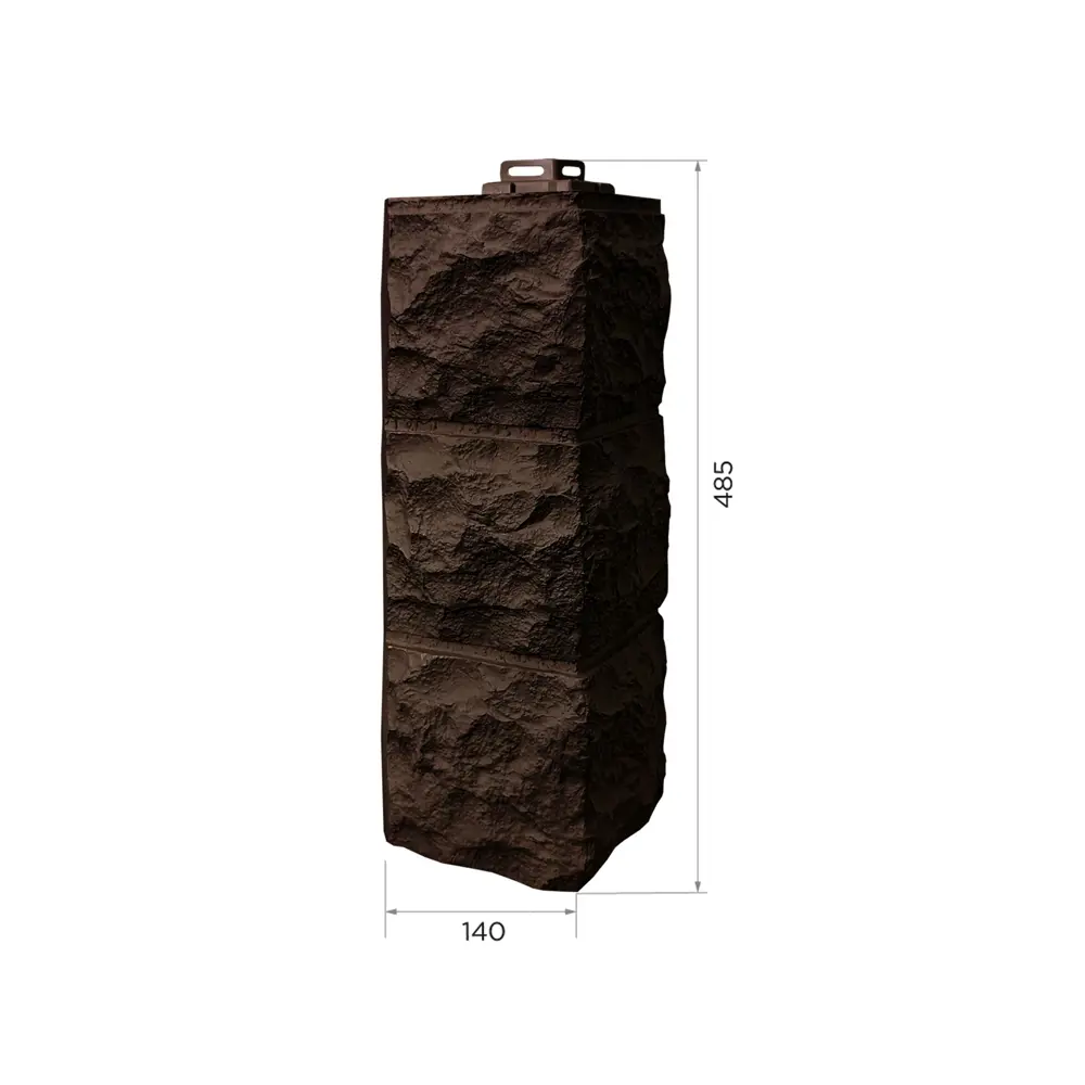 89355951 Угол наружный Fineber Доломит цвет темно-коричневый STLM-1375429  - Вид №1