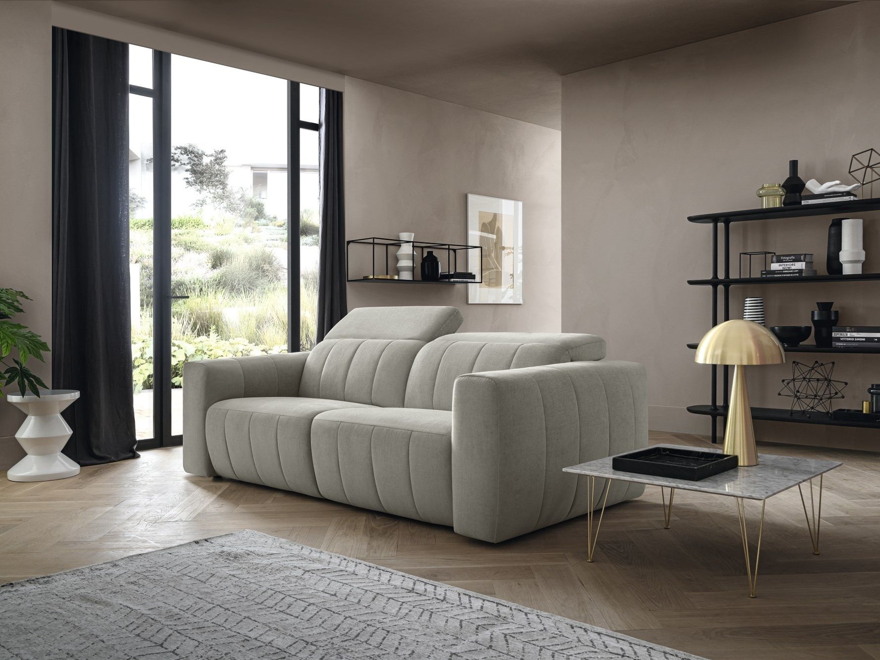 2-местный тканевый диван с подголовником Felis Softliving ARCH-00005249 - Вид №2