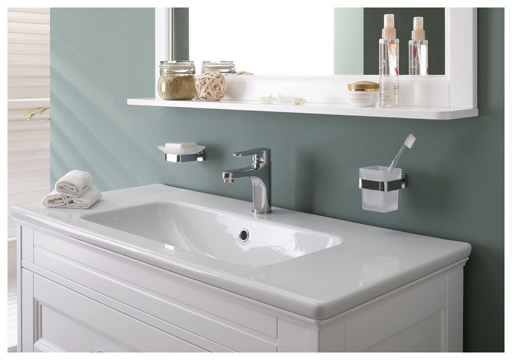 Тумба с раковиной Aquanet Бостон М 100 белый 0020967800197961 - Вид №6