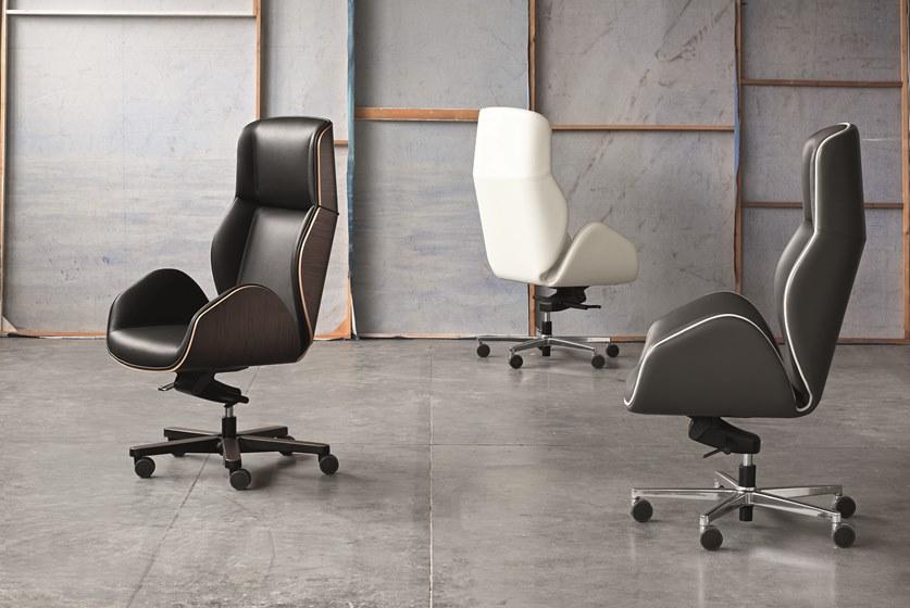 VAGHI Офисный стул со спинкой из розового дерева Suoni executive Slc8/sld8 - Вид №4