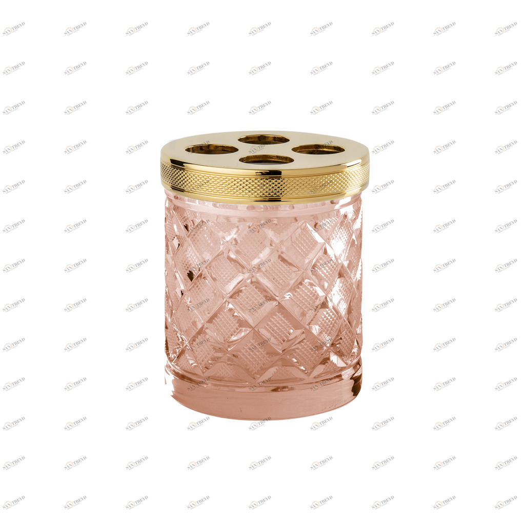 FS09C-620 FS09C-620 Стакан для зубной щетки ЛОСАН РАЗМЕР КРИСТАЛЛ Cristal & Bronze CRISTAL TAILLE “LOSANGE” CISELÉ 