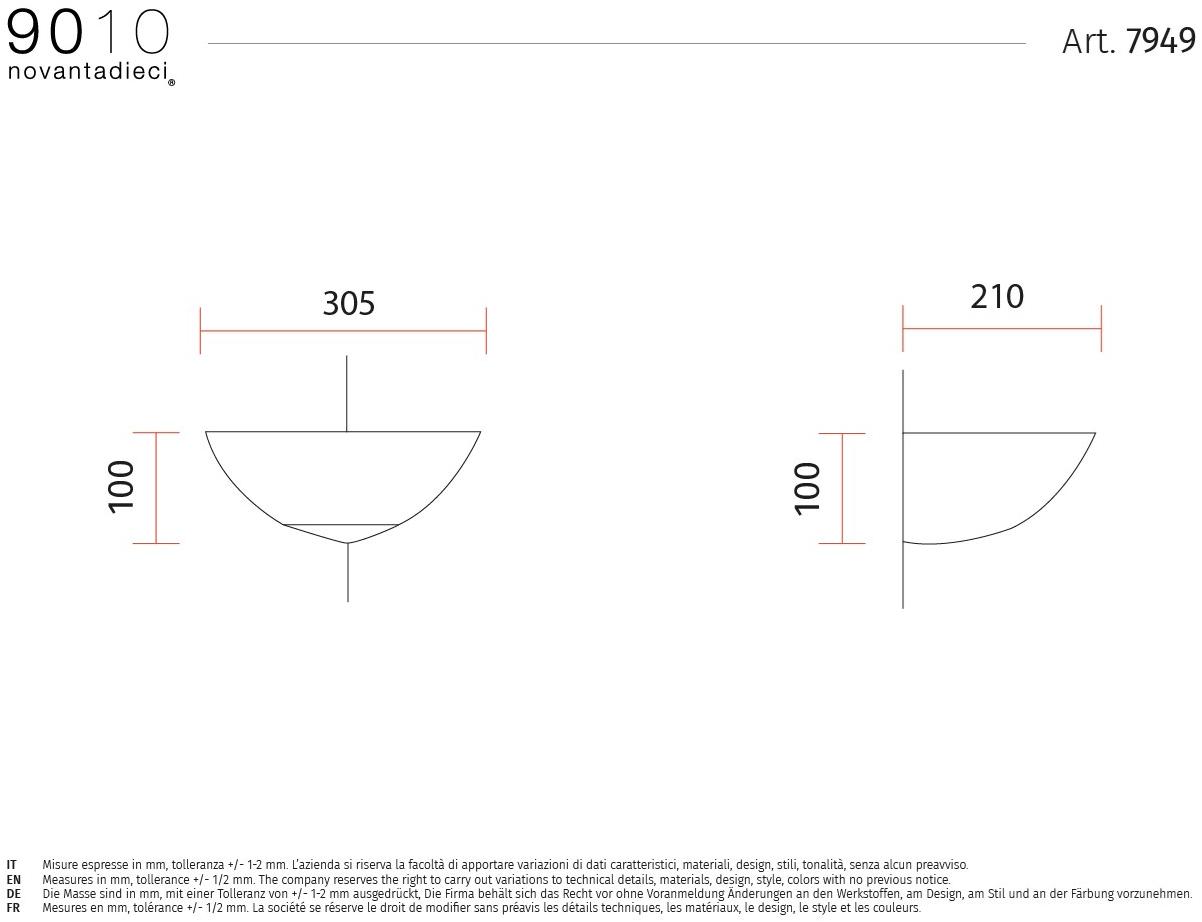 9010 novantadieci Аппликация светодиода из керамики  7949  - Вид №2