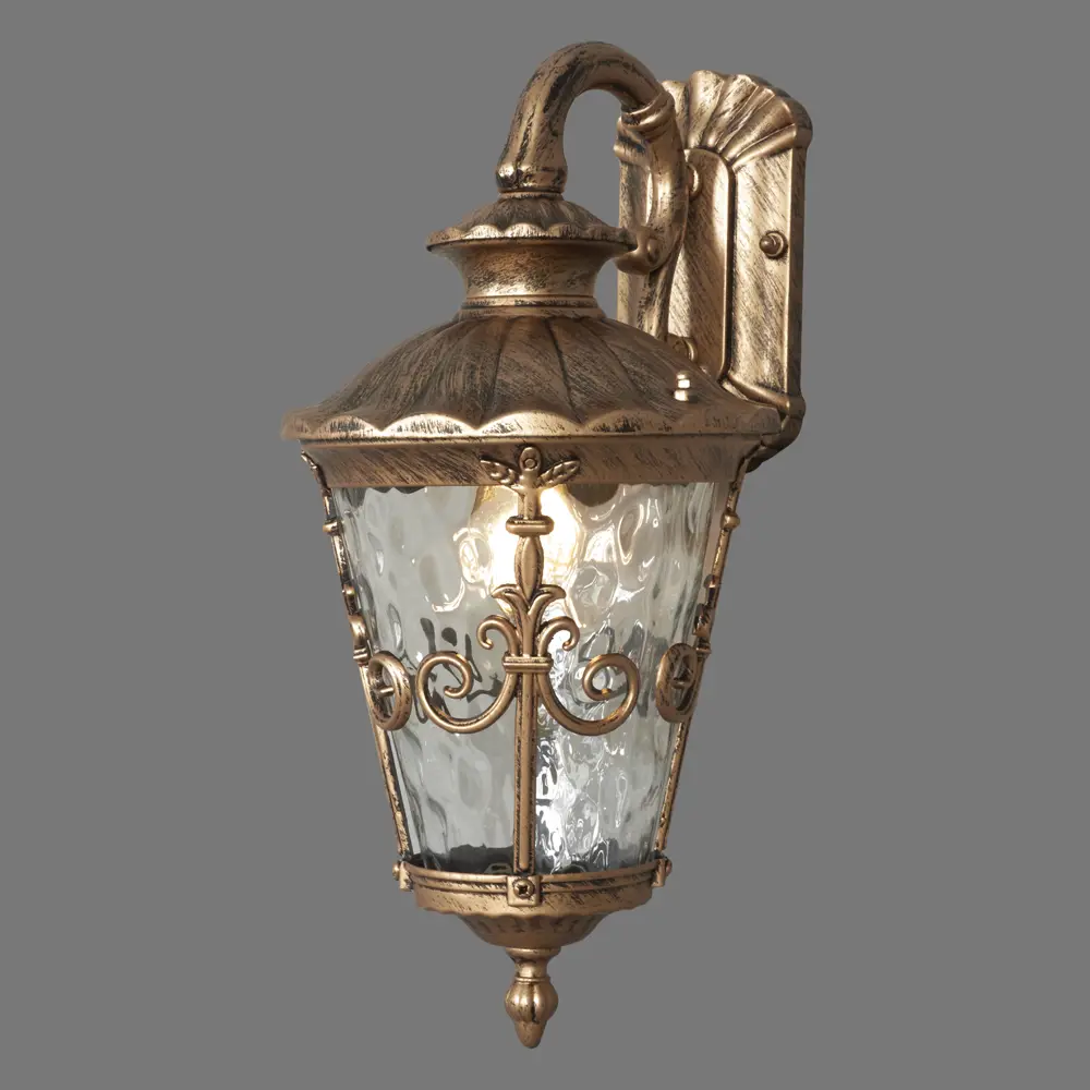 Бра уличное вниз Электростандарт Diadema 1xE27х60 Вт, цвет чернёное золото, IP44 15635033 STLM-2013471 Elektrostandard  - Вид №1