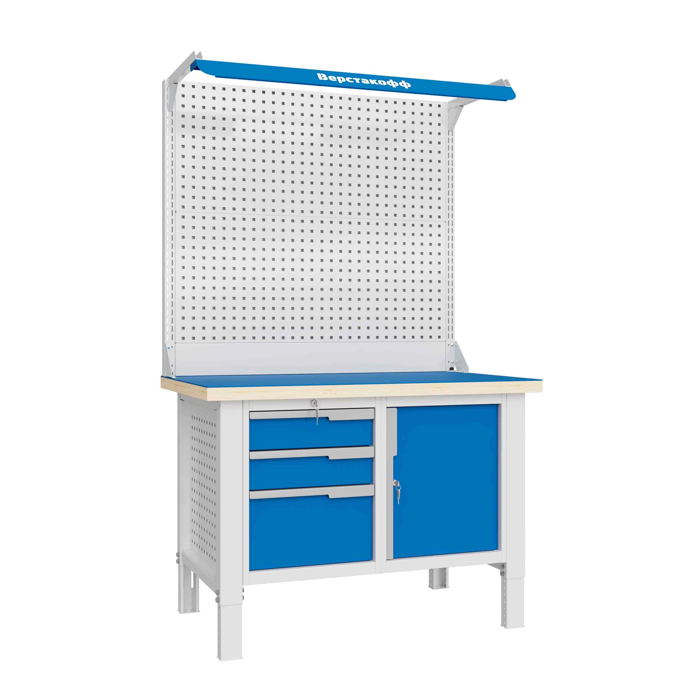 Верстак слесарный CTR 1232.S37.3-2F Верстакофф 124586