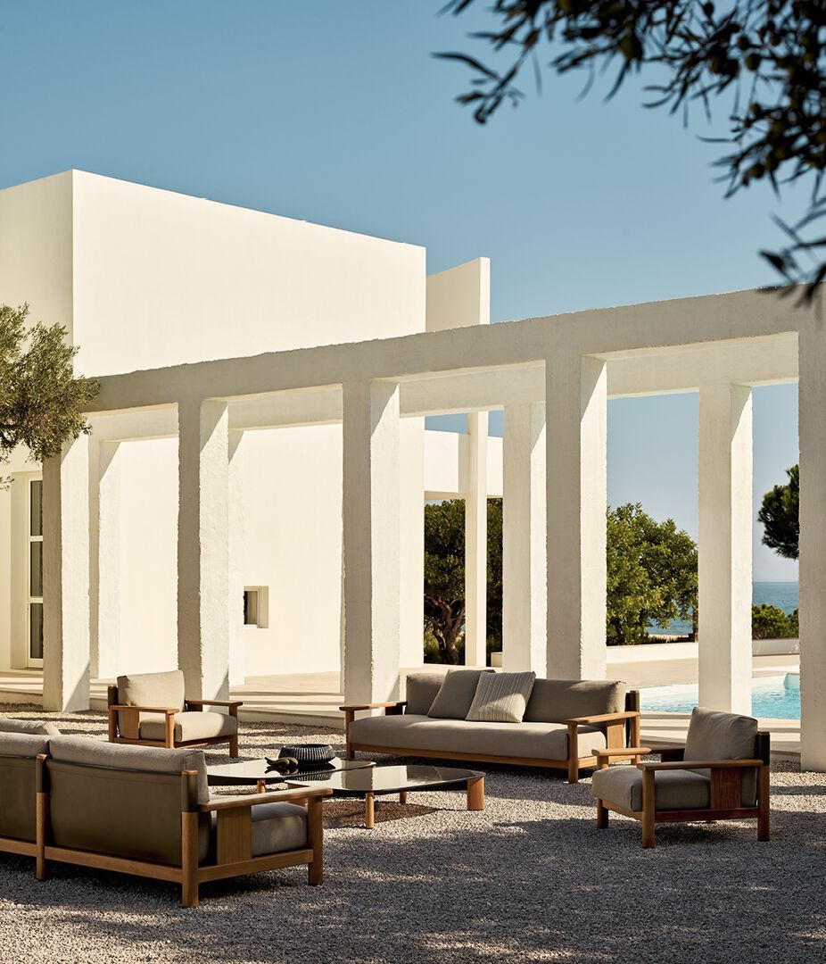 Тканевое садовое кресло с подлокотниками Poliform Ketch ARCH-00075197 - Вид №2