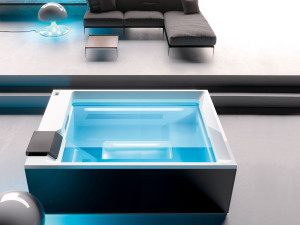 Прямоугольная мини-чаша с гидромассажем с хромотерапией