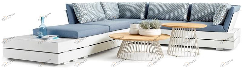 solpuri Модульный угловой садовый диван из ткани Boxx sun-id-1450460