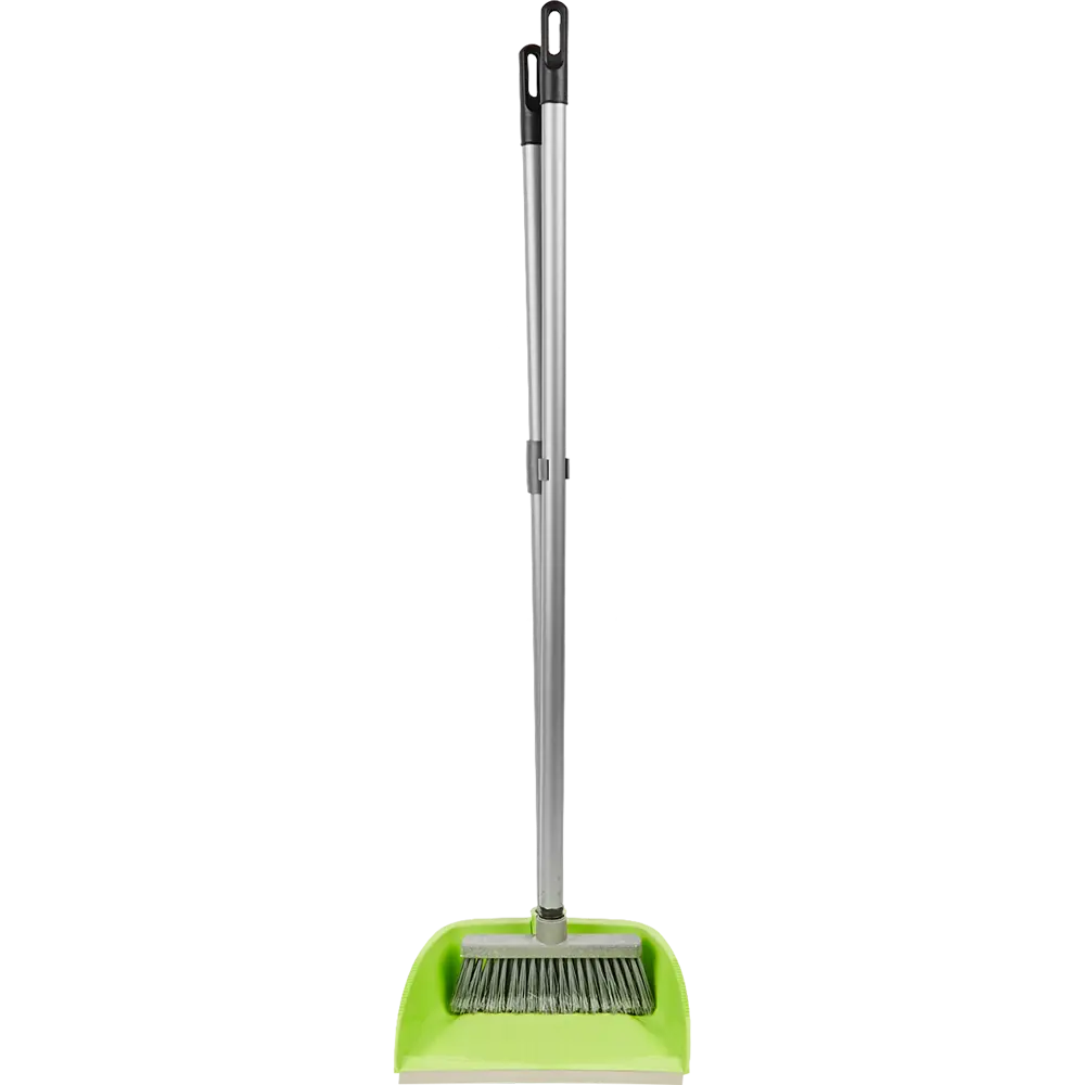 Щетка с совком Inloran Ленивка с ручкой 80 см цвет салатовый STLM-2108084 - Вид №4