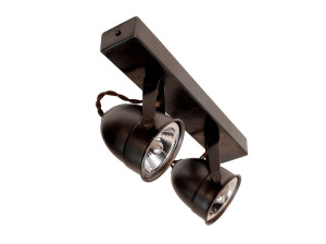 Несколько регулируемых потолочных светильников из латуни