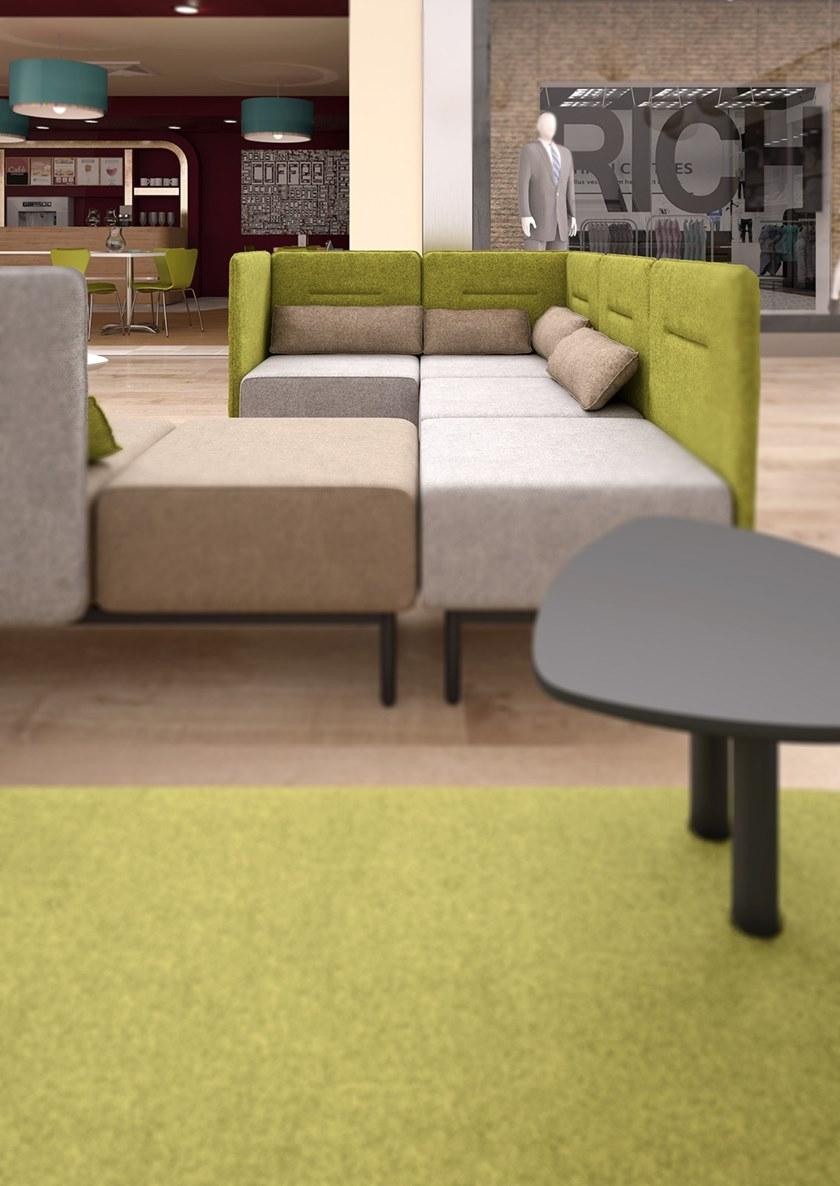 Leyform Огнестойкий 2-местный тканевый диван с разъемом USB Around 5232sa  - Вид №4