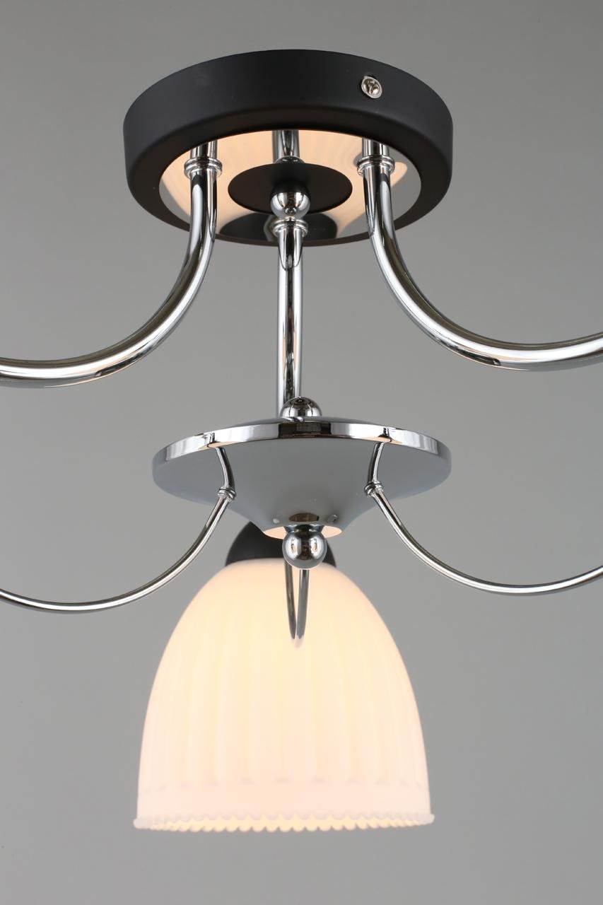 Потолочная люстра Omnilux Fiesole OML-65707-03 OMNILUX FIESOLE 328308 Белый;хром  - Вид №1