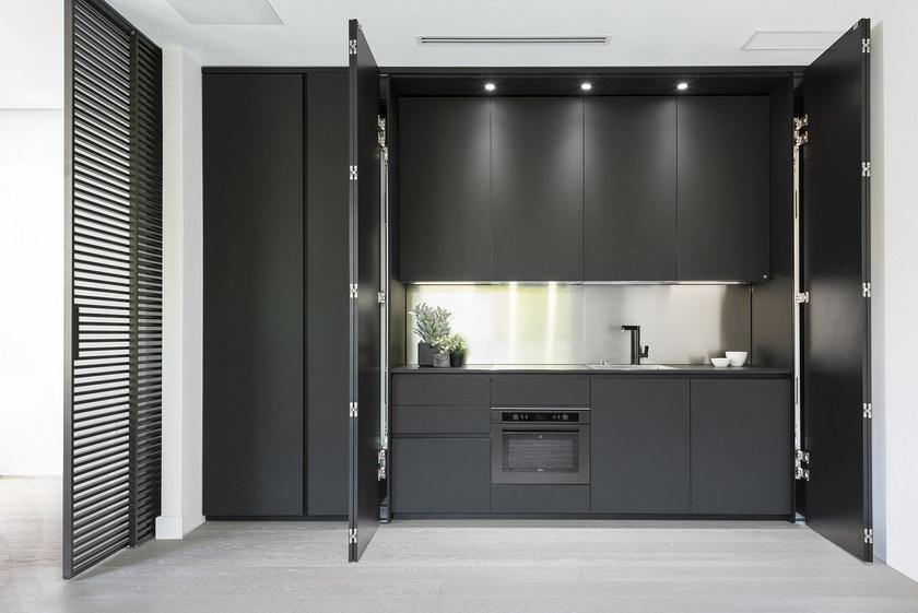 Floritelli Cucine Скрытая кухня из fenix-ntm® Ghost system sun-id-1375123 - Вид №1