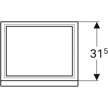 869051000 Шкафчик для раковины Geberit Renova Plan, с одной дверью Geberit  - Вид №14