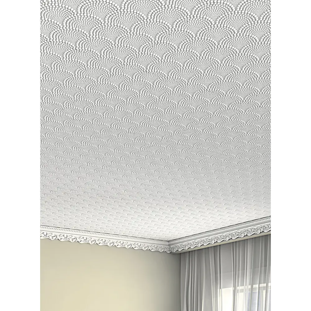 Плитка потолочная бесшовная полистирол белая Формат Веер 50 x 50 см 2 м² FORMAT STLM-2012959 - Вид №5