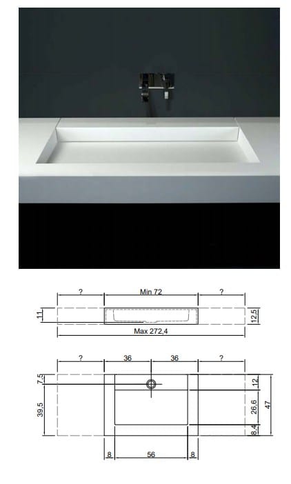 Прямоугольная раковина в Moodlight Antoniolupi слот ARCH-00098015 - Вид №7