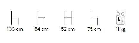 Высокий садовый стул со спинкой DRIGANI Noa ARCH-00059976 - Вид №3