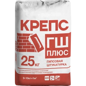 Штукатурка гипсовая Крепс ГШ плюс 25 кг 82020631 STLM-2122639