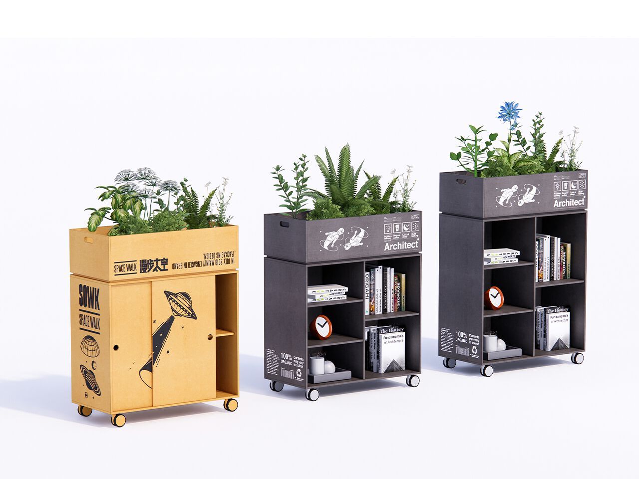 Офисная мебель с колесами и раздвижными дверями MaxForm Shape ARCH-00022670 - Вид №2