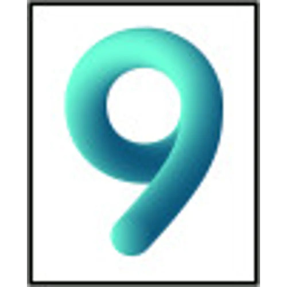 Цифра «9» самоклеящаяся 50x40 мм пенополиэтилен цвет глянцевый белый DUCKANDDOG STLM-2129735