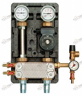 Насосная группа MEIBES UK 1" с насосом UPS 25-60 с теплообменником 20 пластин ME4581120