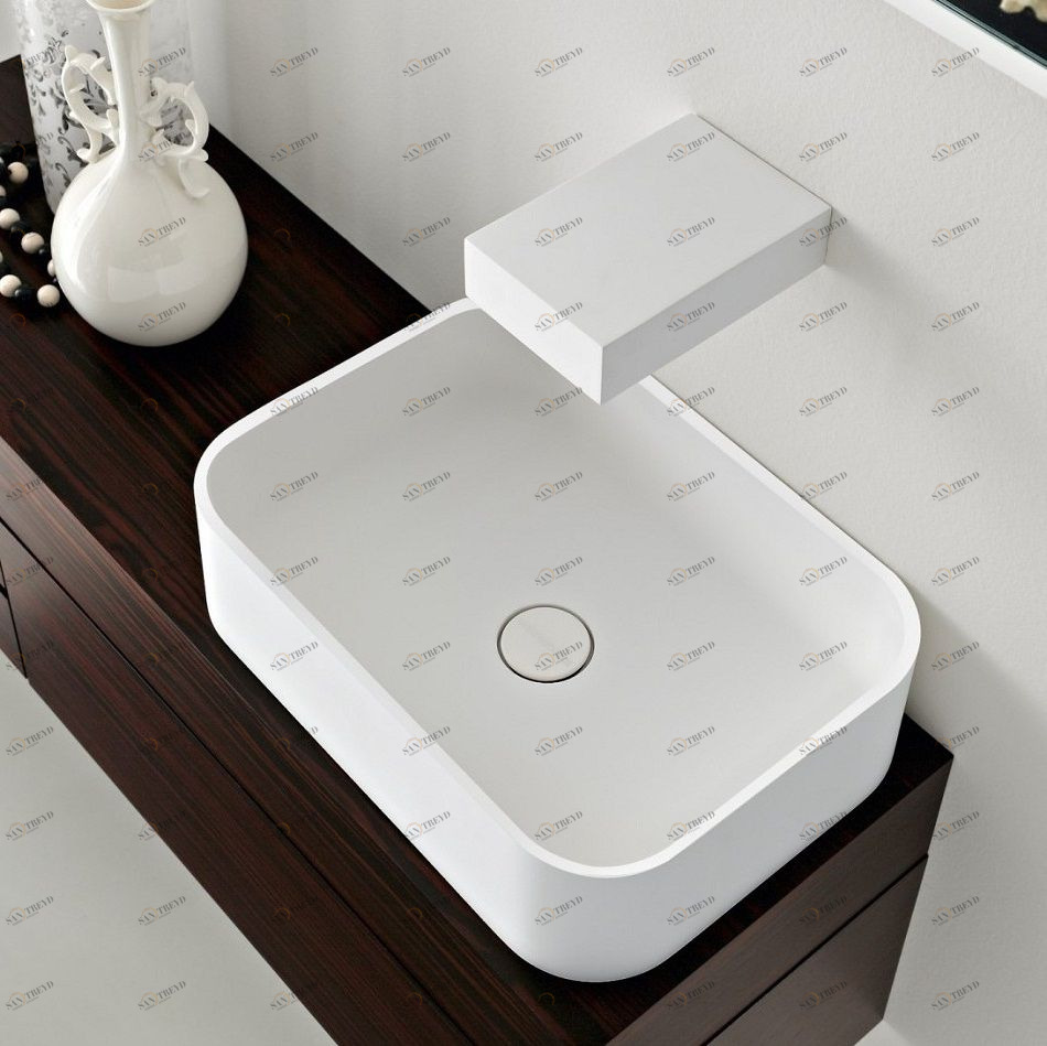 45707 Накладная раковина на столешницу  овальная Toscoquattro 