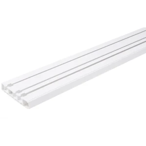 Карниз трехрядный составной Стандарт 300 пластик цвет белый