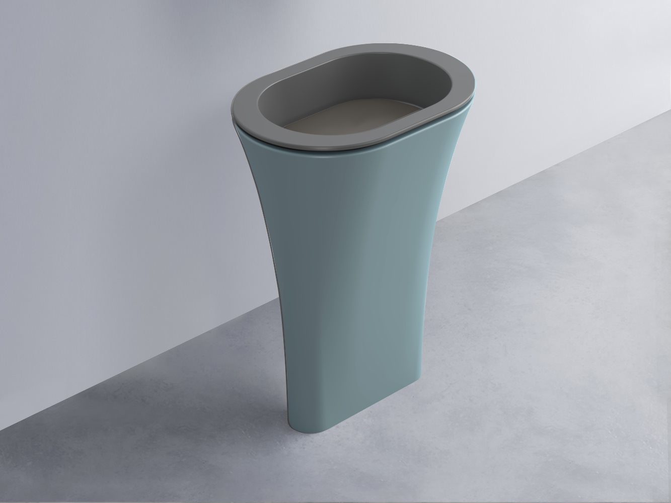 AMLA65-CM+AMPILO-FN+AMCOLO-PL Раковина Amedeo Ovale отдельностоящая cielo Enjoy + Amedeo Ceramica Cielo