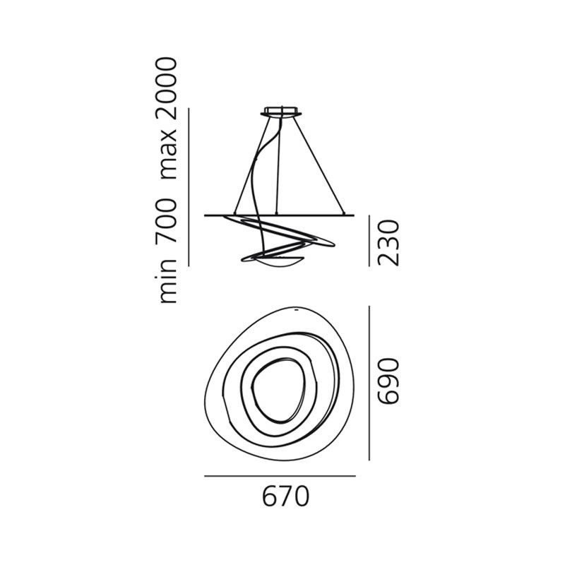 Artemide Pirce mini 1237010A подвесной светильник 93844 - Вид №4