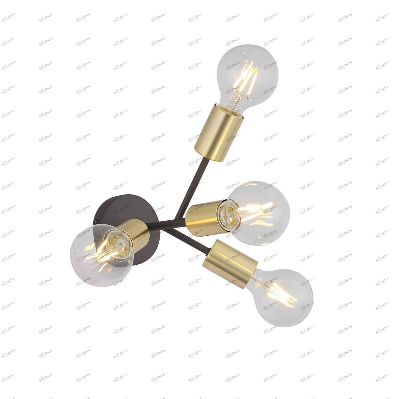 Бра светодиодное на 4 лампы золото Foglione SL437.401.04 ST LUCE FOGLIONE 00-3931972 Золото 