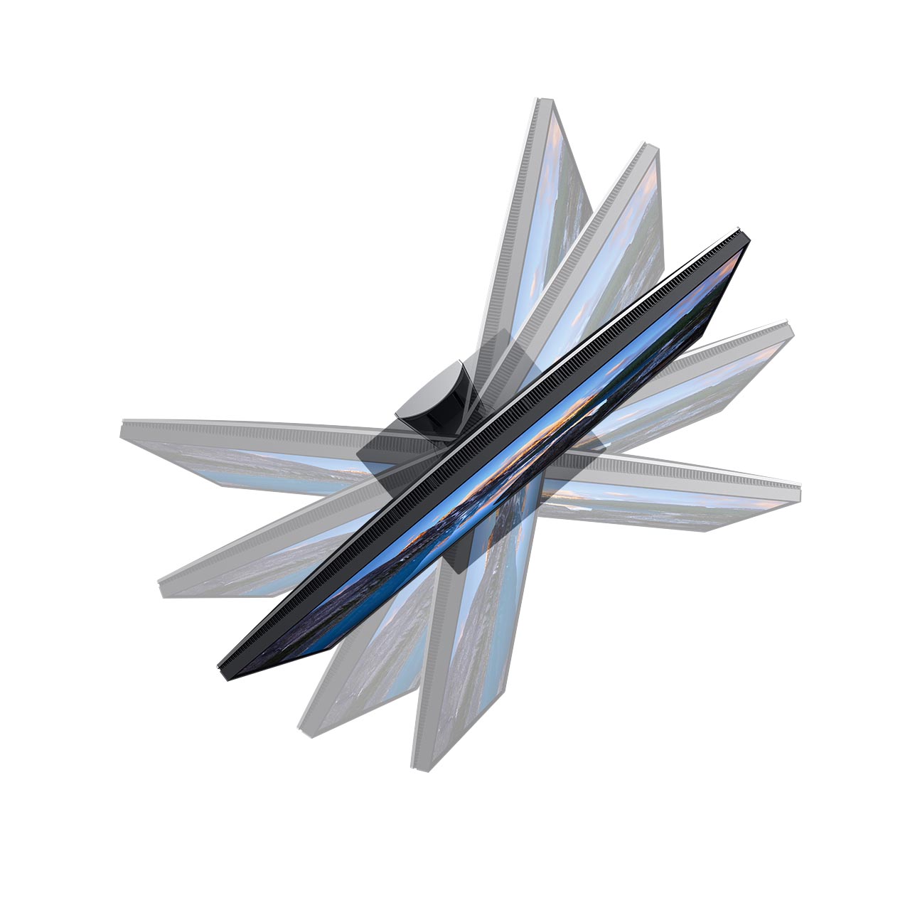 2720-0216 up2720q, 27", ips, premier color, 3840x2160, 6ms, 250cd/m2, 1300:1, 178/178, has,tilt, swivel, 2*hdmi, dp,2*thunderbolt 3, 4xusb 3.2, black, 3 y Dell Dell UltraSharp Santreyd  - Вид №10