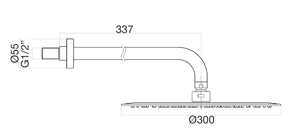 AC0841015 Верхний душ , хром Webert #VALUE!  - Вид №1