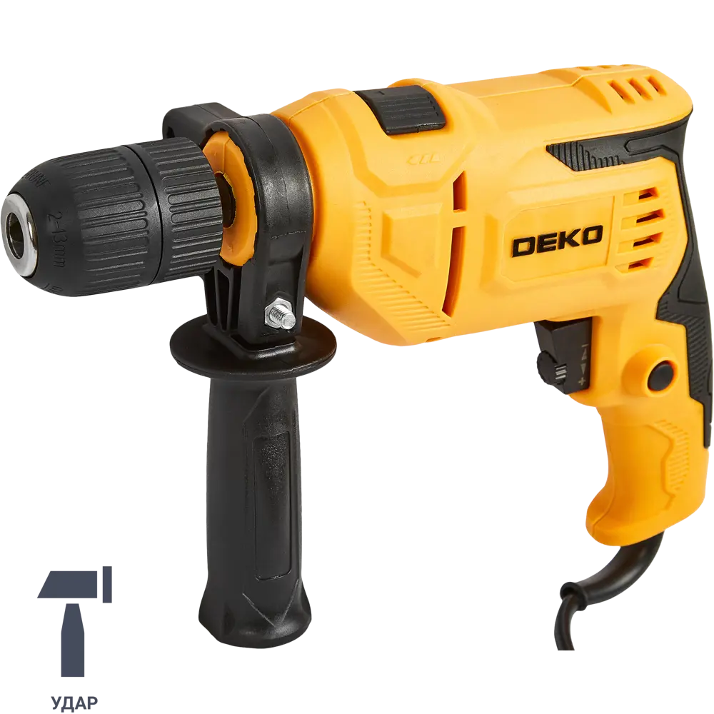 Дрель сетевая ударная Deko DKID600W 063-4162, 600 Вт STLM-2130453