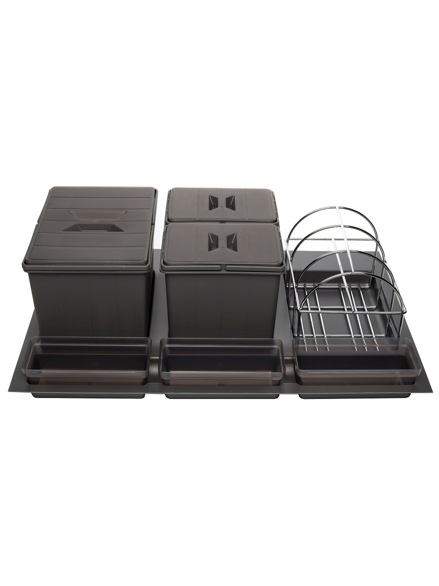 Система сортировки мусора Omega Duet 800/24 Anthracite NAVAKO 10114