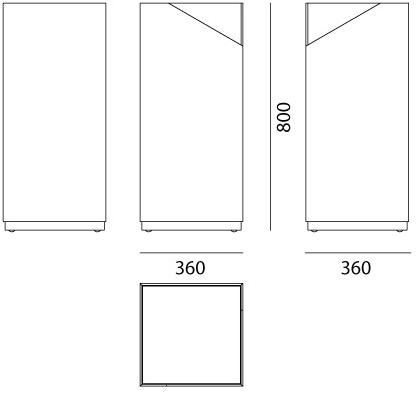 Горшок из керамогранита и окрашенной стали Louise Santreyd sun-id-1475820 - Вид №9