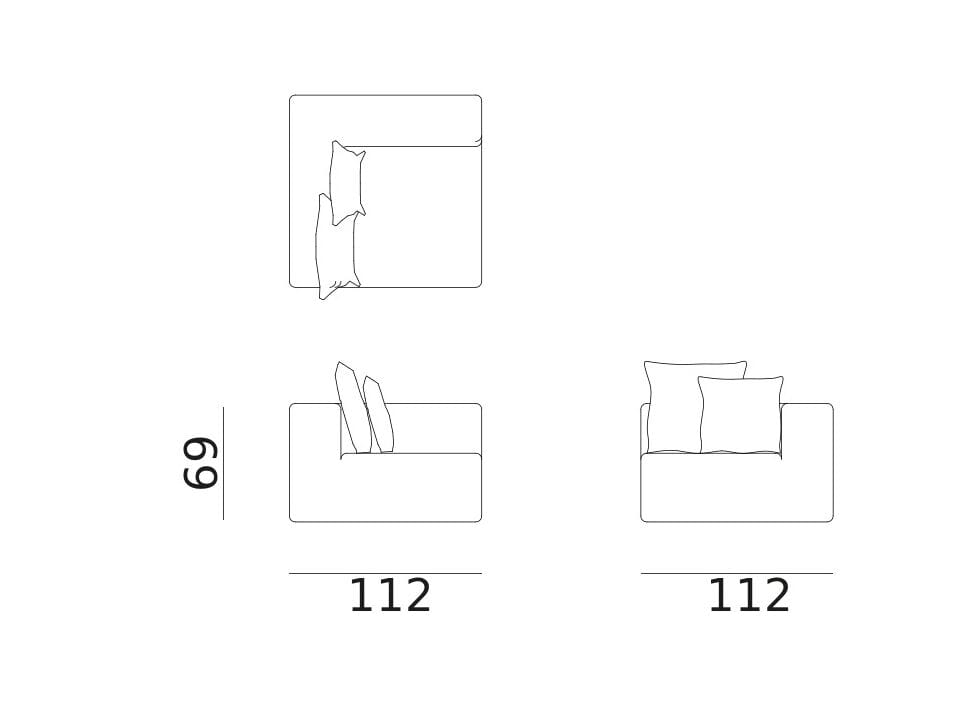 Тканевый модульный садовый диван Exteta Montecarlo ARCH-00107081 - Вид №15