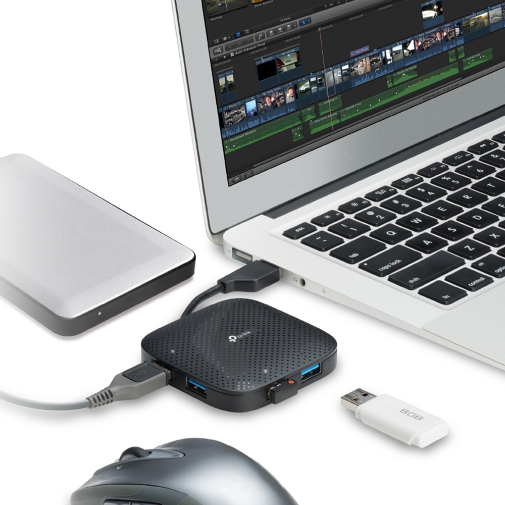 UH400 4 ports usb 3.0, portable, no power adapter needed TP-Link Santreyd  - Вид №3