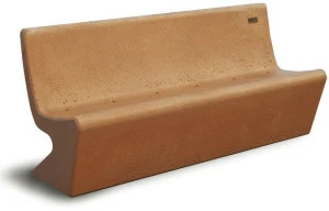 Tegolaia Бетонная скамья со спинкой