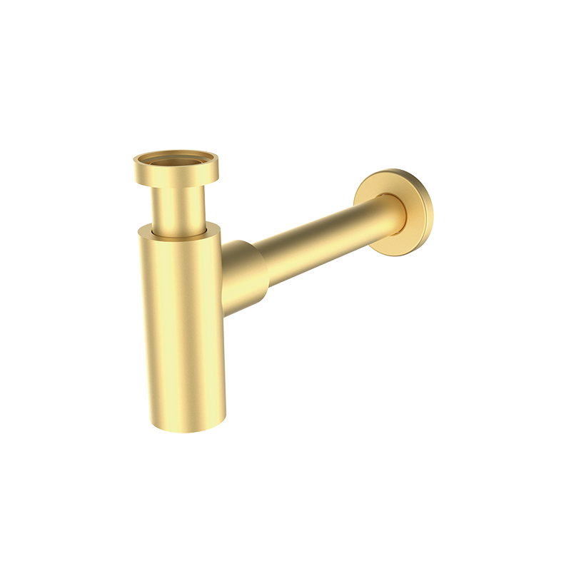 00030017 PREMIUM Сифон 1" 1/4 для умывальников Матовое Золото GRB MIXERS 