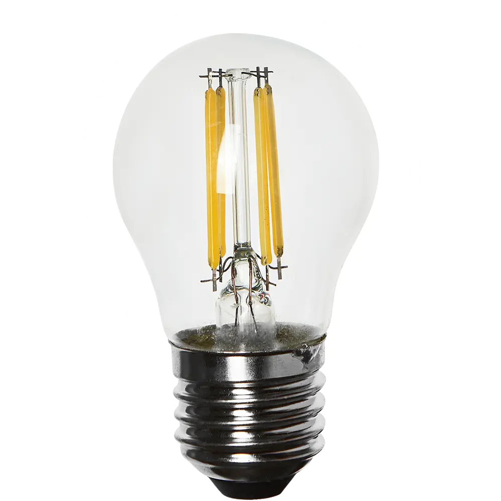LEXMAN LED лампа E27 прозрачный шар с нейтральным белым светом 82991664 STLM-1510353 - Вид №1