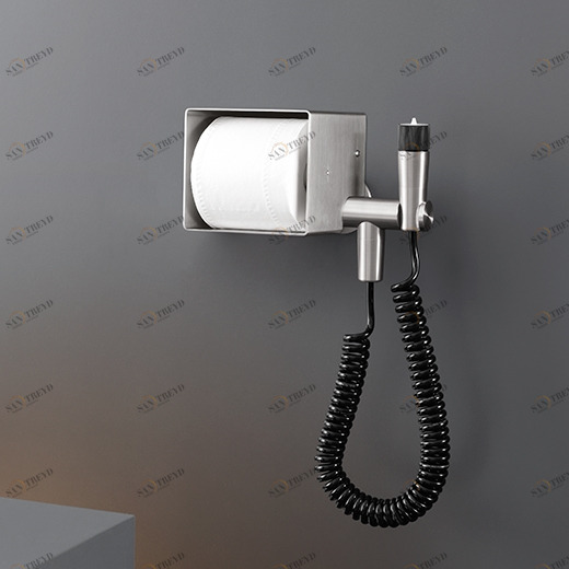 Держатель для туалетной бумаги с струей воды для чистки туалета, настенный кронштейн и подключение воды - NEUTRA линия  NEU42 CEADESIGN 