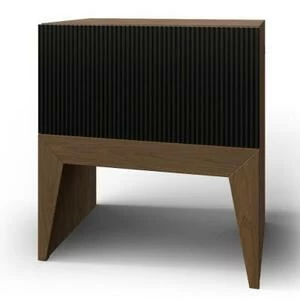 Тумба Still, 1 ящик, темная, рисунок полоска